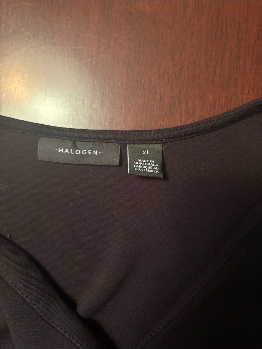 Women's Black V-neck 3/4 Sleeve Top